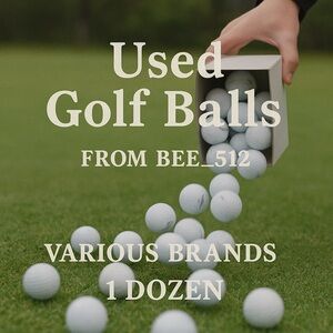Assorted White Golf Balls (1 Dozen)